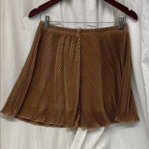 SHEIN Brown Pleated Skirt